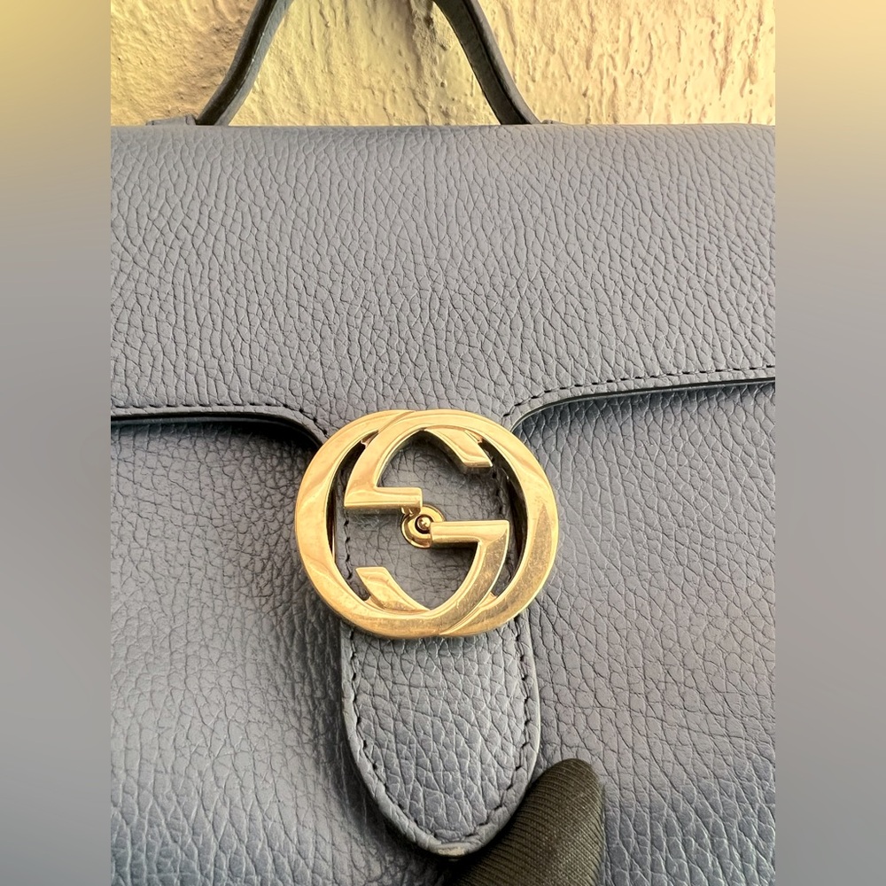 Gucci Calfskin Interlocking G Top Handle Bag - Picture 11 of 11